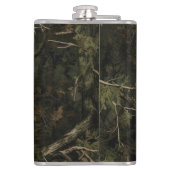 Bos camouflage met Houtsnip Heupfles (Achterkant)
