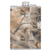 Bos camouflage met Houtsnip Heupfles (Achterkant)