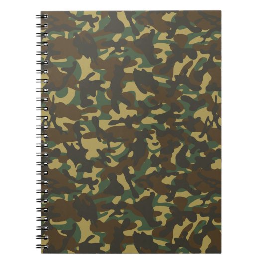 Bos camouflage notitieboek (Voorkant)