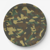 Bos camouflage  papieren bordje (Voorkant)