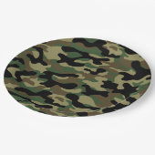 Bos camouflage papieren bordje (Gekanteld)