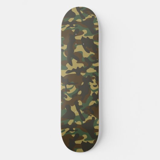 Bos camouflage persoonlijk skateboard (Voorkant)