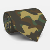 Bos camouflage  stropdas (Opgerold)