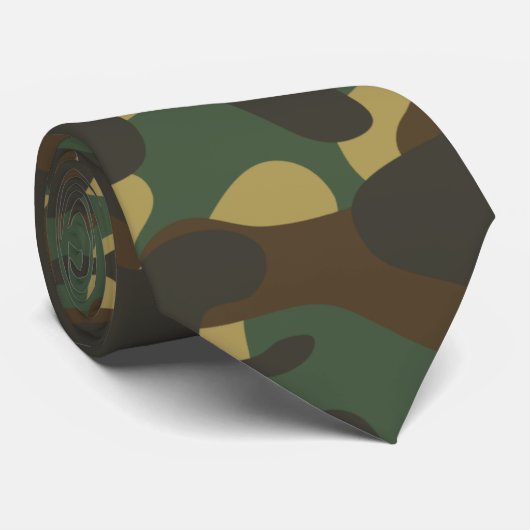 Bos camouflage stropdas (Opgerold)