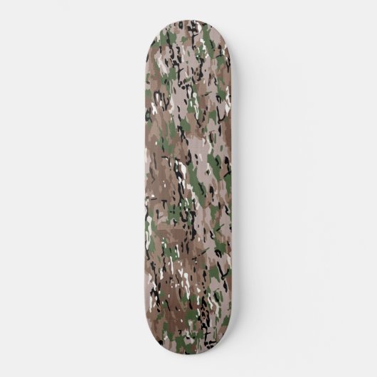 Bos camouflage Tannengroen Persoonlijk Skateboard (Voorkant)
