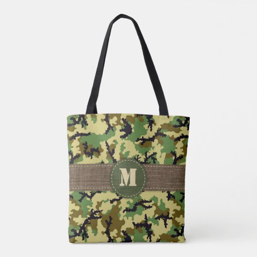Bos camouflage tote bag (Achterkant)