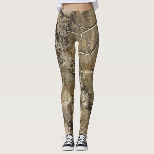 Bos camouflagepatroon leggings (Voorkant)