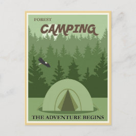  Bos camping briefkaart