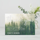 Bos dennenbomen Dank je kaart robuust kraft (Staand voorkant)