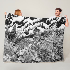 Bos der Schaduwen Fleece Deken