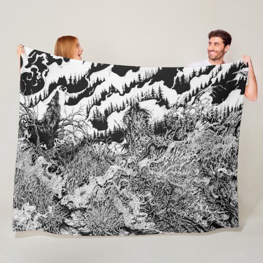 Bos der Schaduwen Fleece Deken (In situ)