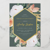 Bos | Desert Floral Gradual Party Folie Uitnodiging (Voorkant)