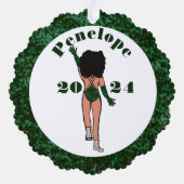 Bos & Diamanten Danser Ornament Kaart B (Achterkant)