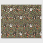 Bos Dier Betoverd Bos Cadeaupapier (Vlak)