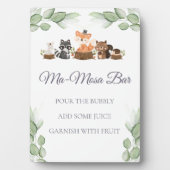 Bos Dier Ma-Mosa Bar Tafelblad Ezel Fotoplaat (voorkant)