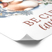 Bos dier schattig bunny pasgeboren jongen kamer ku poster (Hoek)