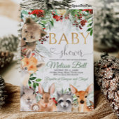 Bos Dieren Baby shower Uitnodigingsbos Kaart