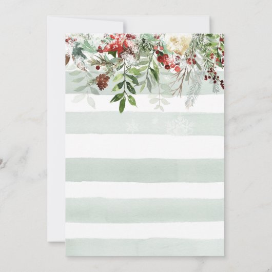 Bos Dieren Baby shower Uitnodigingsbos Kaart (Achterkant)