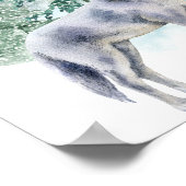 Bos Dieren Baby shower welkomstbord Poster (Hoek)