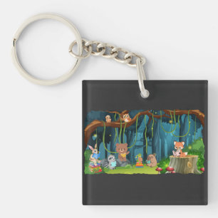 Bos Dieren Boekenclub Sleutelhanger