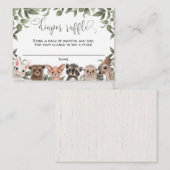 Bos dieren bos vrienden luier loterij informatiekaartje (Voorkant / Achterkant)