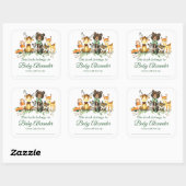 Bos Dieren Bow Baby shower Bookplate Labels (Vel)