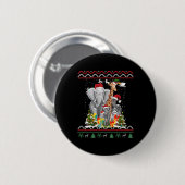 Bos Dieren Kerst Idee Kinder Oerwoud Dier C Ronde Button 5,7 Cm (Voorkant /achterkant)
