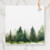 Bos dieren Kerstmis winter verjaardag Bedankjes Labels (Achterkant)