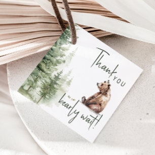 Bos dieren kunnen we nauwelijks wachten dank u bedankjes labels