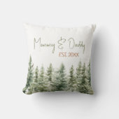 Bos Dieren Moeder & Vader Kerstman Kussen (Voorkant)