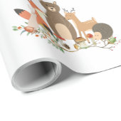 Bos dieren patroon cadeaupapier (Rol Hoek)