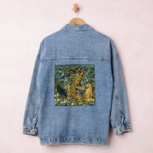 BOS DIEREN, RAVEN, VOS, PAUW Blauw Groen Bloemen Denim Jacket (Hangar)