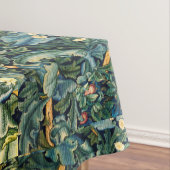 BOS DIEREN, RAVEN, VOS, PAUW Blauw Groen Bloemen Tafelkleed (Voorbeeld)