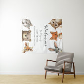 Bos Dieren Reis Baby Shower Wandkleed (In Situ (horizontaal))