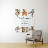 Bos Dieren Reis Baby Shower Wandkleed (In situ)