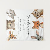 Bos Dieren Reis Baby Shower Wandkleed (Voorkant (horizontaal))