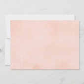 Bos dieren rustieke bloemen roze groen meisje kaart (Achterkant)