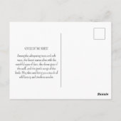 Bos Dieren Wolf Deer Natuur Briefkaart (Achterkant)