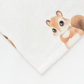 Bos Dierlijk Schattige Bosgebied Fleece Deken (Hoek)