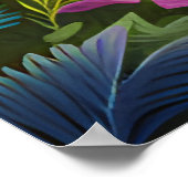 Bos Dierlijke Herten in Bos AI Generatief Poster (Hoek)