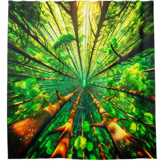 Bos Douchegordijn (Voorkant)