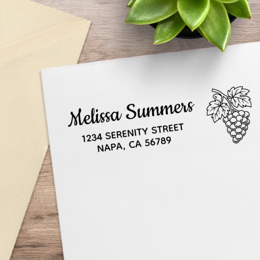 Bos Druiven Retouradres Rubberstempel