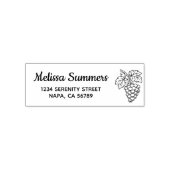 Bos Druiven Retouradres Zelfinktende Stempel (Design)
