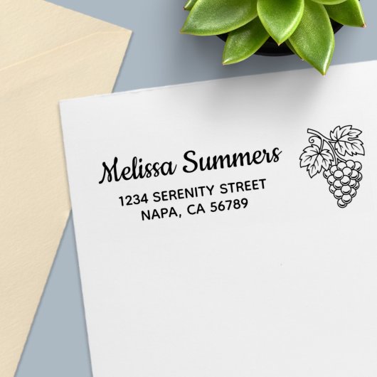 Bos Druiven Retouradres Zelfinktende Stempel