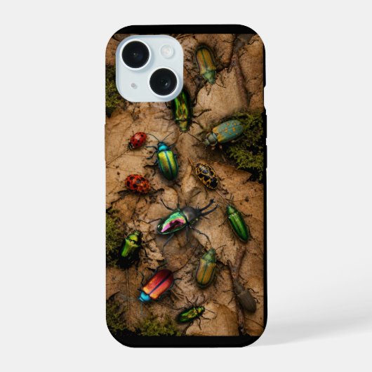 Bos Edelstenen Kever Hoesje iPhone 15 Case (Achterkant)