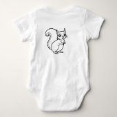 Bos Eekhoorn Baby Body  Romper (Achterkant)