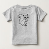 Bos Eekhoorn Baby T-Shirt (Achterkant)