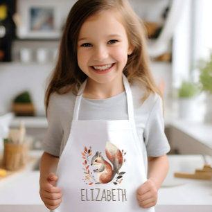 Bos Eekhoorn Cute Persoonlijk Kinder Schort