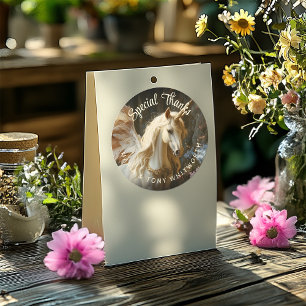 Bos Eenhoorn uit een romantisch sprookje Ronde Sticker