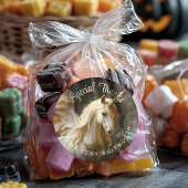 Bos Eenhoorn uit een romantisch sprookje Ronde Sticker